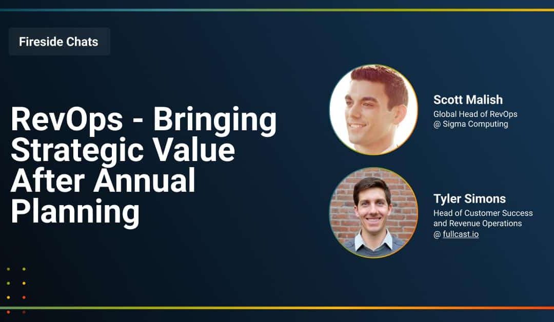 RevOps-Bringing Strategic Value After Annual Planning