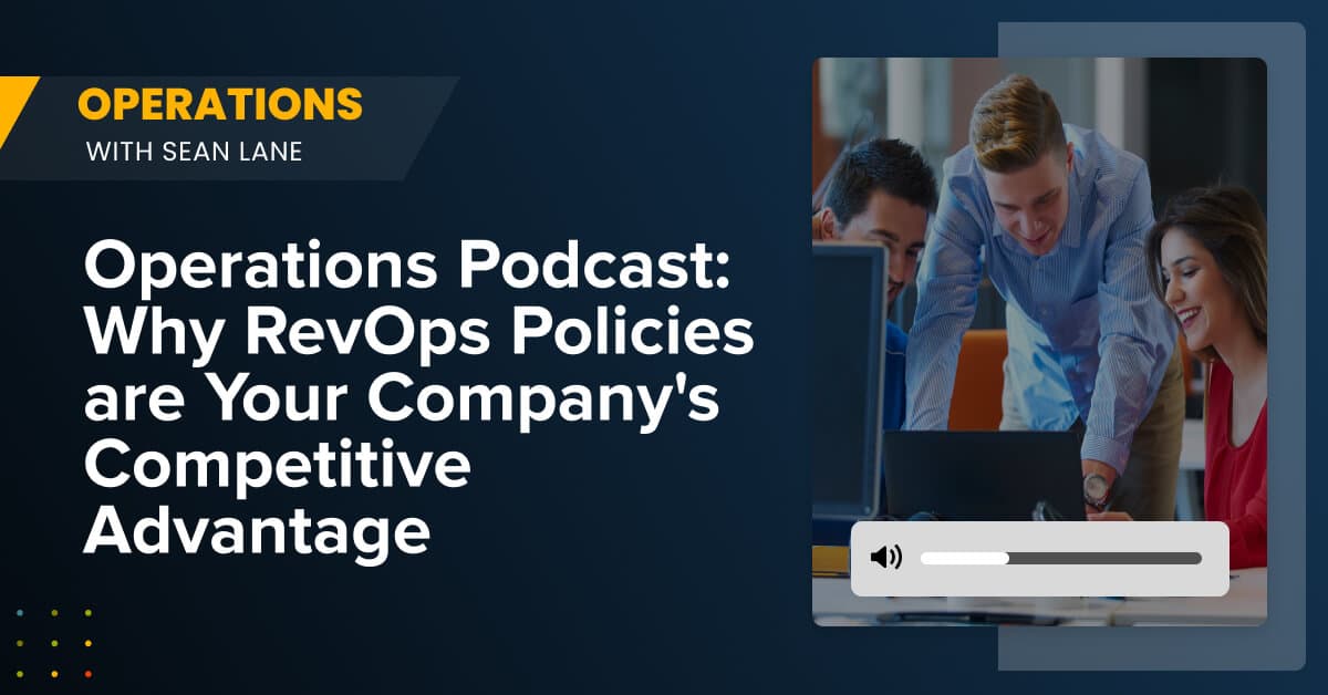 Operations Podcast_ Why RevOps Policies are Your Company’s Competitive Advantage Team looking at computer monitor