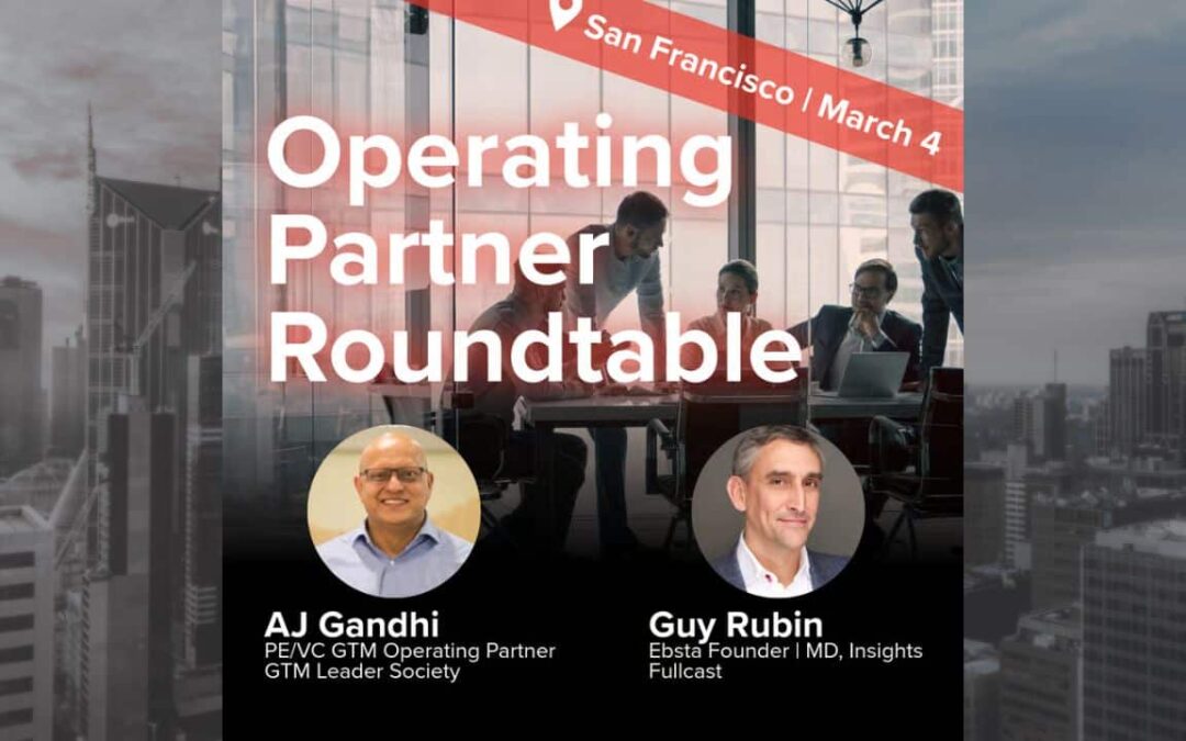 PE/VC Roundtable on Sales Productivity (SF)